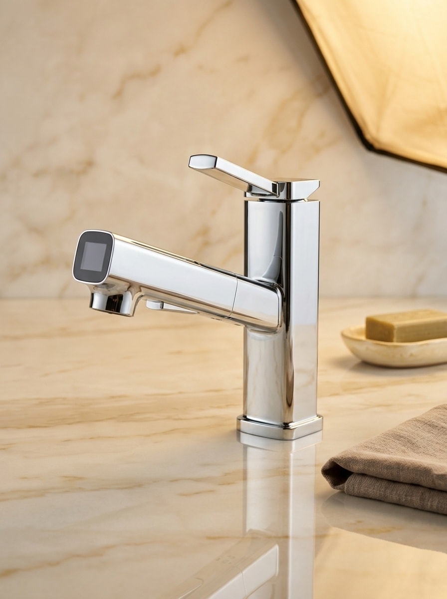 Vòi lavabo nóng lạnh hiển thị nhiệt độ — FH-4400