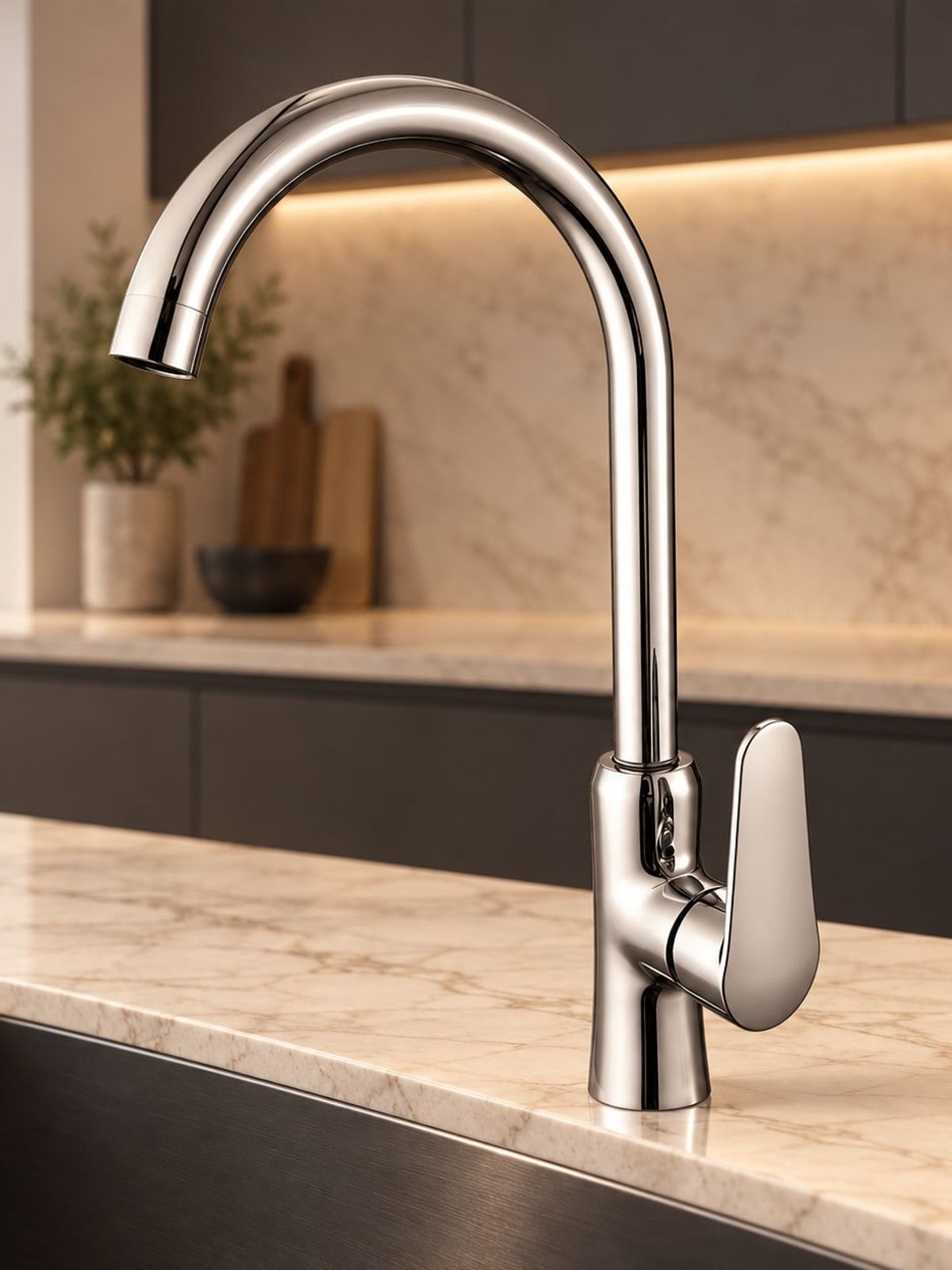 Vòi chậu rửa bát cổ ngỗng — K21016-C
