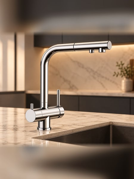 Vòi chậu rửa bát 3 đường nước